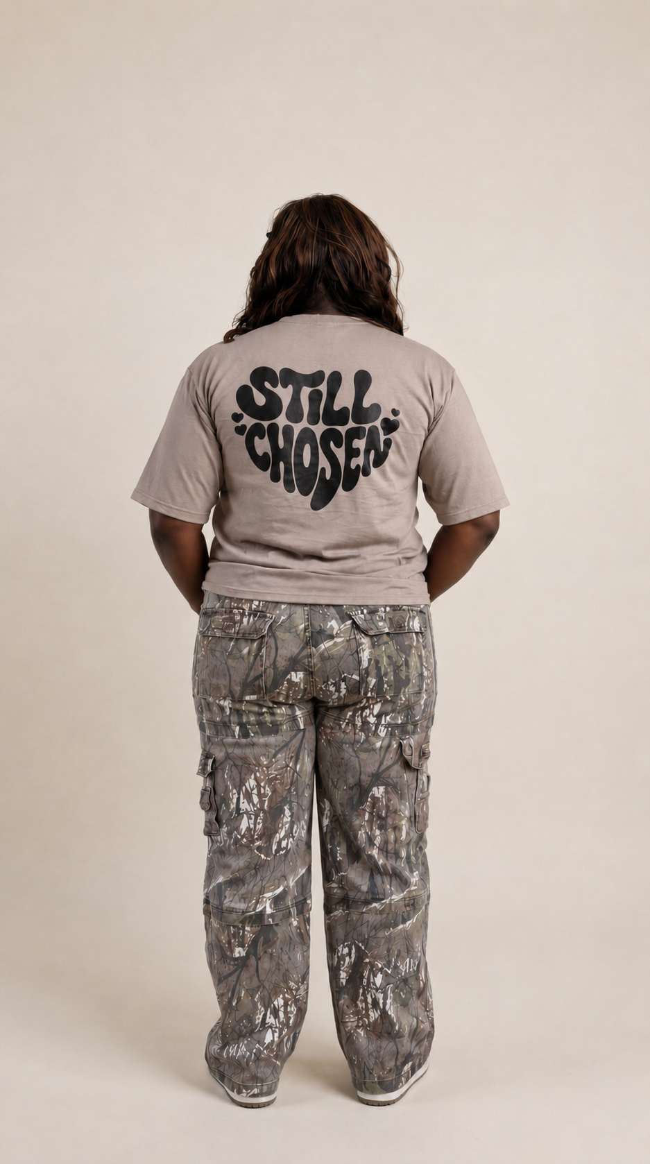 Still Chosen Oversized Tee - Beige